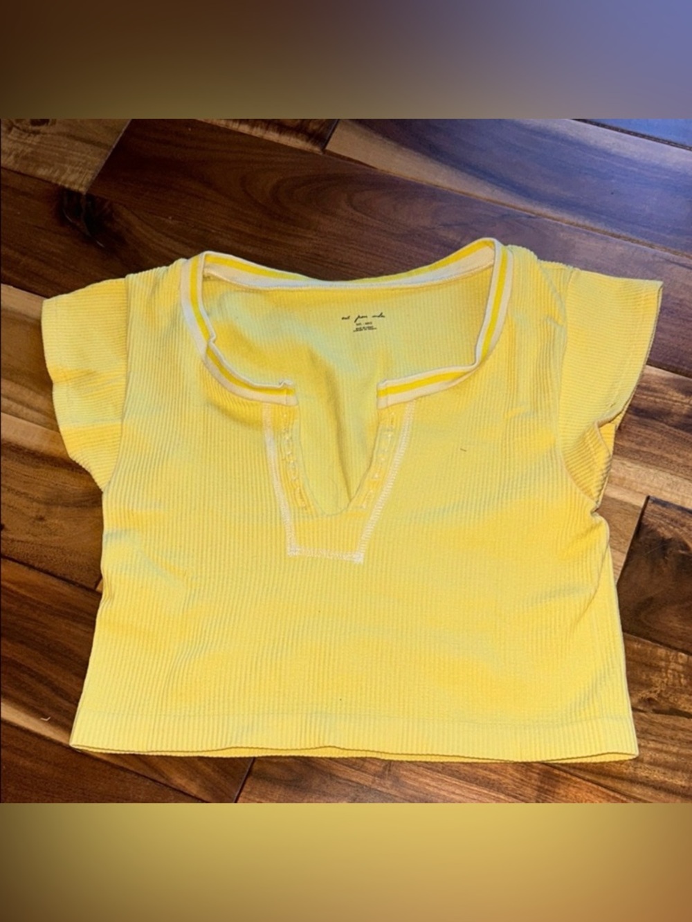 Urban Outfitters Yellow Crop Top